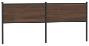 4007803 vidaXL Резервна табла за легло, кафяв дъб, 200 см, инженерно дърво и стомана