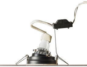 Интелигентно вградено петно бяло със стомана, включително Wifi GU10 - Rondoo