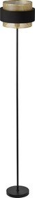 Osram - Подова лампа DECOR HORNET 1xE27/10W/230V черна/златна