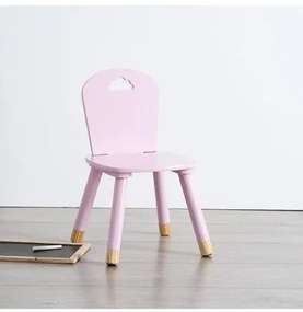 Детско столче с облаче - Розово / Бяло