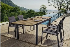 Алуминиева градинска маса за хранене 90x140 cm Elias – Bizzotto