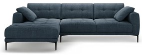 Тъмносин ъглов диван (ляв ъгъл) Bemy – Micadoni