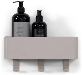 Кафяво-сив стенен стоманен рафт за баня Multi – Spinder Design