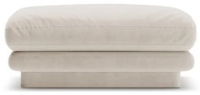 Бяла кадифена табуретка Torino – Micadoni