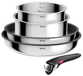 Tefal - Комплект съдове 5 части INGENIO COOK, неръждаема стомана