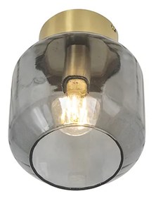 Интелигентна таванна лампа месинг с димно стъкло с WiFi A60 - Stiklo