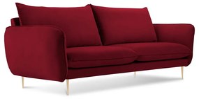 Червен диван с кадифено покритие , 160 cm Florence - Cosmopolitan Design