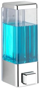 WENKO 24593100-Дозатор за течен сапун ISTRES 320 мл лъскав хром/прозрачен