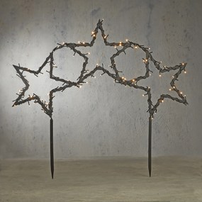 Коледни прожектори звезди вкл. LED с 8 настройки и таймер - Rudolph