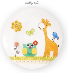 Детски порцеланов комплект за хранене от 3 части Жираф - Orion