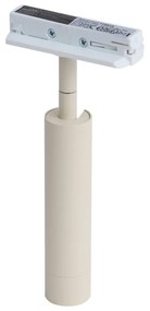 Модерен прожектор бежов с бяло за 1-фазна релсова система - Iconic Ivy