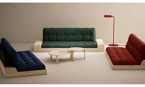 Тъмнозелен разтегателен диван от велур 244 cm Base – Karup Design