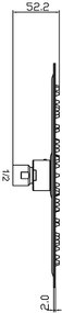 Душ глава с голям размер Slim ΙΙ modea -30 x 30 см