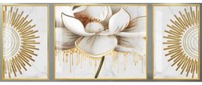 Картина DKD Home Decor Алуминий Дървен MDF (3 pcs) (240 x 3 x 80 cm)