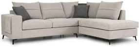 Ъглов диван Hannah-Екру-Дясно