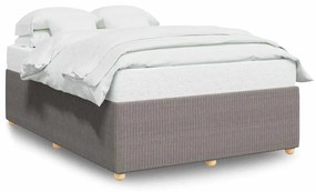 3284953 vidaXL Рамка за легло без матрак, таупе, 160x200 см плат