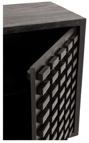 Черен скрин от масивно манго 200x80x40 cm Inaya – MOME