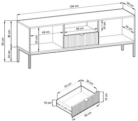 TV шкаф Palermo-Black