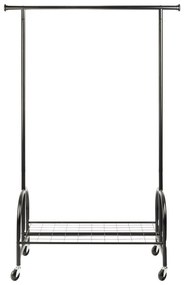 Черен метален стелаж за дрехи Profi - Wenko