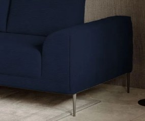 Ъглов диван Holland Mini-тъмно син-десен