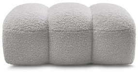 Светлосива табуретка от прежда с примки от букле Hippolyte – Bobochic Paris