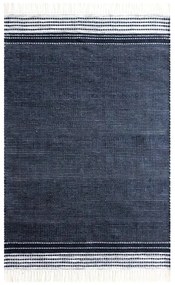 Тъмносин двустранен килим за открито, изработен от рециклирана пластмаса , 80 x 180 cm Civil - Green Decore