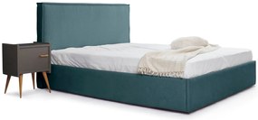 Тапицирано легло Pure-Petrol-150 x 200-Χωρίς μηχανισμό ανύψωσης