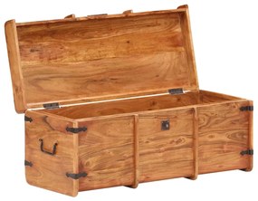 289643 vidaXL Ракла за съхранение, 90x40x40 см, акациево дърво масив