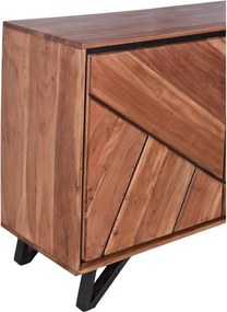 Шкафче от масивна акация в естествен цвят 120x78x40 cm Ambala – Interia Home &amp; Living