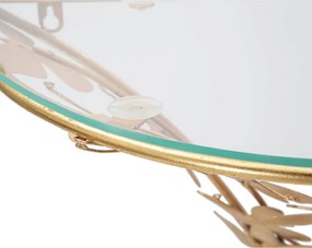 Нощно шкафче в златисто Butterfly – Mauro Ferretti