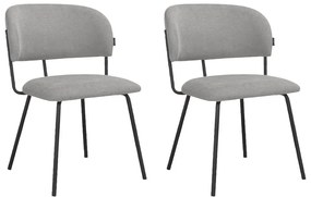 Сиви трапезни столове в комплект от 2 бр. Claudia – Støraa