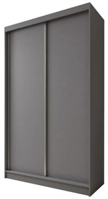 Гардероб с плъзгащи врати GALAN, 120x216x61, сив