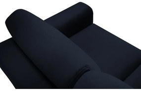 Тъмносин кадифен разтегателен диван с място за съхранение 235 cm Kyoto – Cosmopolitan Design