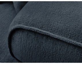 Тъмносин шенилов диван 237 cm Whesley – Bobochic Paris