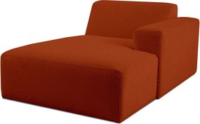 Модулен диван от букле в тухлен цвят (десен ъгъл) Roxy – Scandic