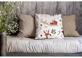 Калъфка за възглавница с коледен мотив 45x45 cm Happy Santa – Butter Kings