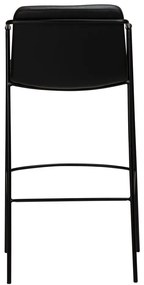 Черен бар стол от изкуствена кожа, височина 95 cm Boto - DAN-FORM Denmark
