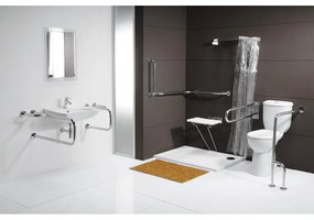 Стенен парапет за баня от неръждаема стомана 52 cm Handicap Left – Sapho