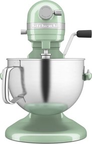 Планетарен миксер KitchenAid Artisan 5KSM60SPXEPT Pistachio, 375 W, 5.6 л, 11 скорости, 67 точки на допир, Повдигане на купата, Специална скорост Fold, Светлозелен