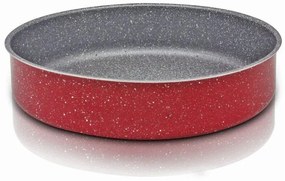 Тава за печене ZEPHYR Red Passion ZP 1222 ER34, 34 см, Мраморно покритие, Червен