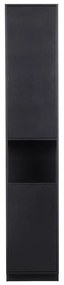 Черен модулен шкаф от борова дървесина 40x210 cm Finca - WOOOD