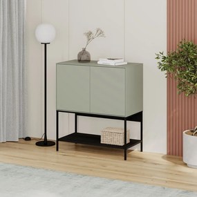 Зелено-черно шкафче 80x90x40 cm Amira – Marckeric