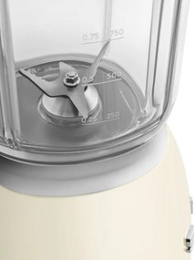 Блендер Smeg BLF03CREU, 800W, 1.5 л, 18000 об/мин, 4 програми, 4 скорости + Пулс, Неръждаема стомана, Крема