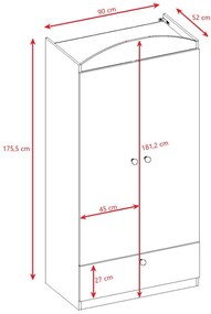 Гардероб Babydreams Cartoon-Prasino-Formula