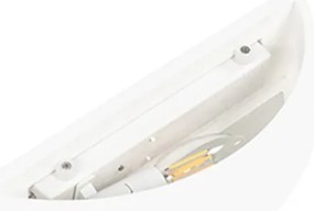 Селска стенна лампа мазилка бяла - Aurel Novo