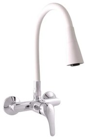 RAV Slezák SA002.5/13CB - Смесител за мивка SAZAVA, 32,3 см, бял/лъскав хром