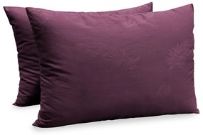 Сет от 2 възглавници Easy Home тъмнолилаво с релеф