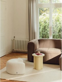 Бежова табуретка от прежда с примки от букле Ü – noo.ma