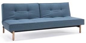 Светлосин разтегателен диван с дървена основа Mixed Dance Light Blue Splitback - Innovation