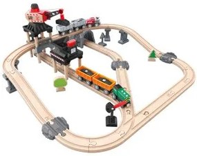 Hape - ЖП комплект с товарно депо H3756